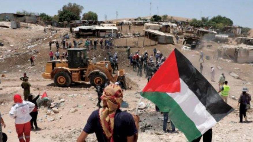 فلسطينيون يعتصمون في" الخان الأحمر" لليوم الخامس عشر