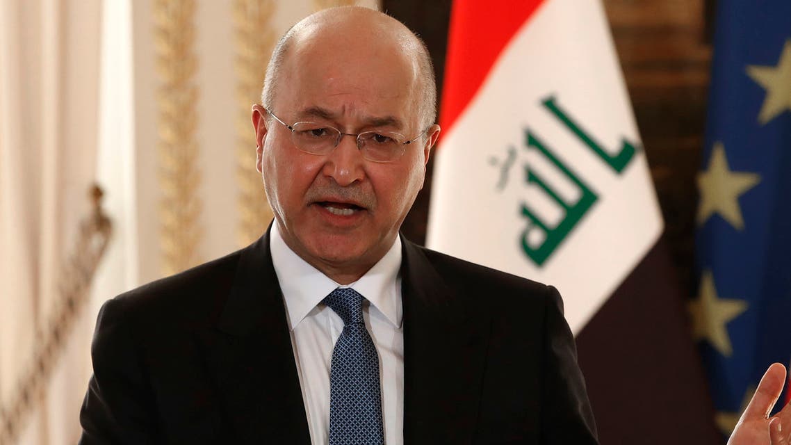 الرئيس العراقي يدعو إلى عودة مقعد سوريا إلى جامعة الدول العربية